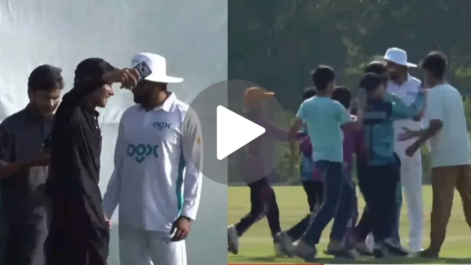 Watch - Babar Azam Throws Fan's Phone In Anger After Security Lapse